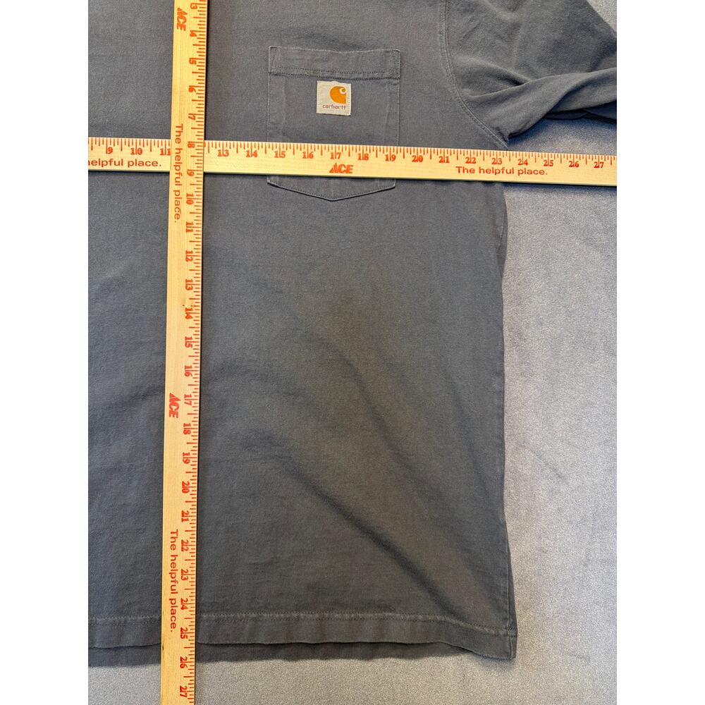 Carhartt 1889 Large Graphic Long Sleeve T-shirt  Fall 2022 Size L Gray - Picture 6 of 8